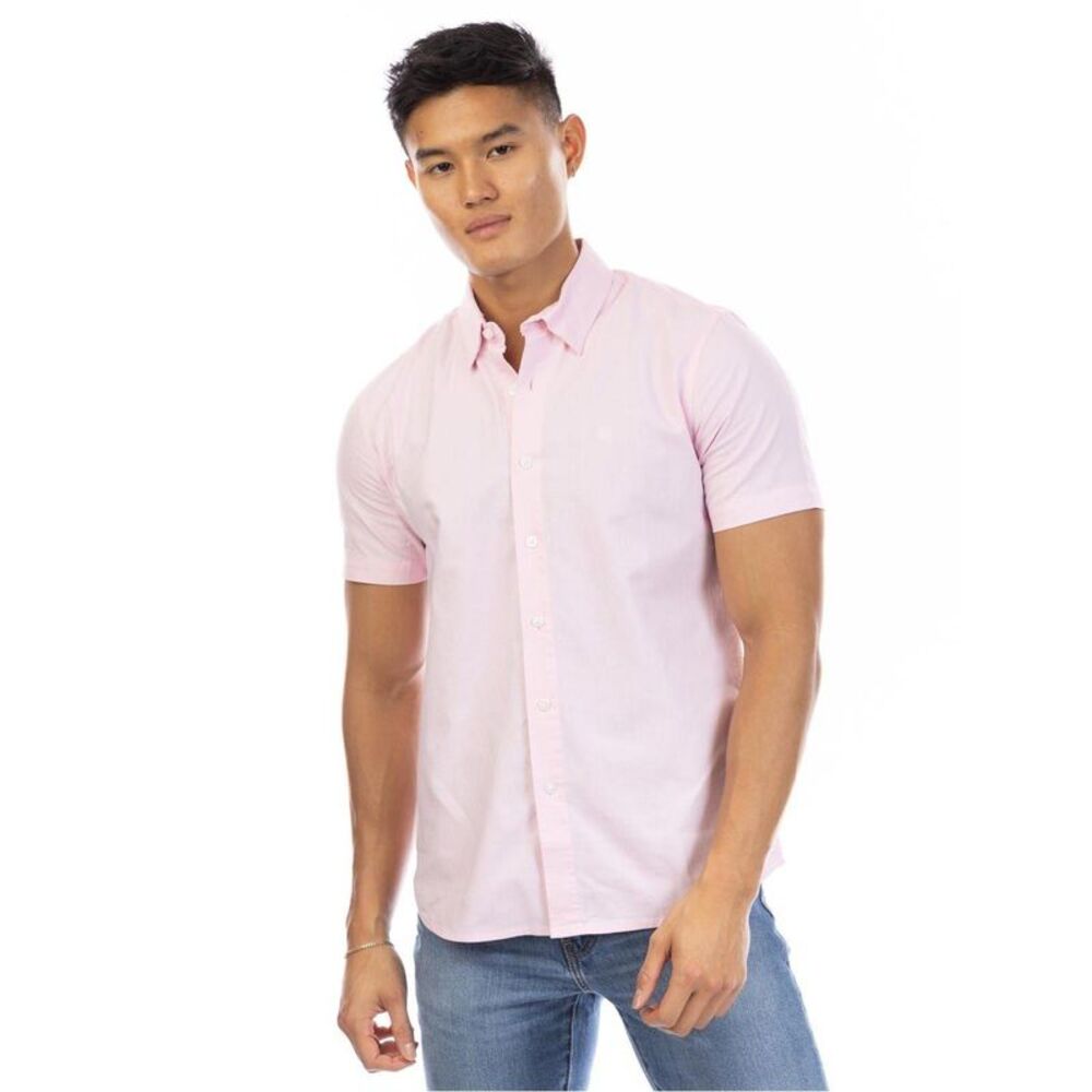Peter Werth Mens Short-Sleeved Shirt / Pink